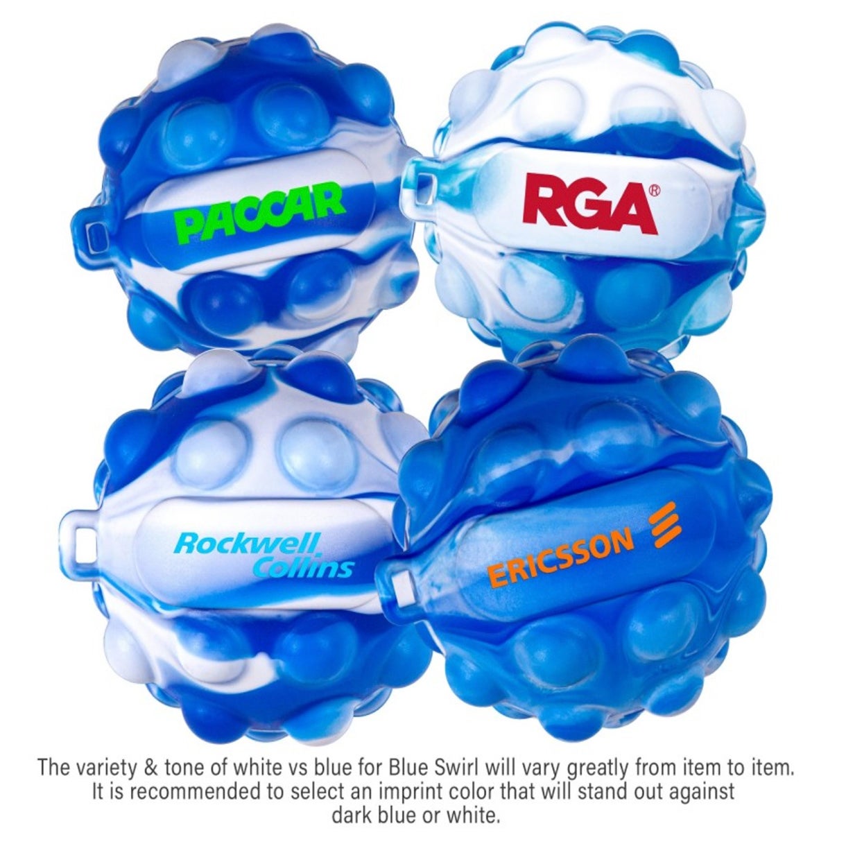 Stress Reliever Silicone Therapy Ball Reusable Eco Promotional Products